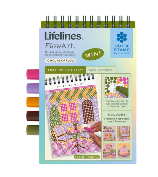 Lifelines Coloring & Painting Kits FlowArt Mini Single Cafe Comforts