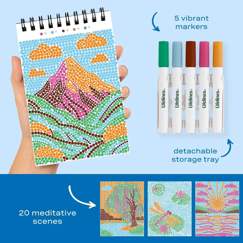 Lifelines Coloring & Painting Kits FlowArt Mini Single Nature's Wonders