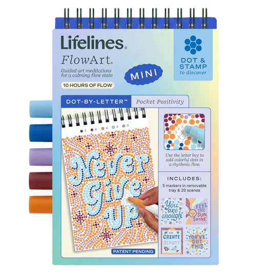 Lifelines Coloring & Painting Kits FlowArt Mini Single Pocket Positivity