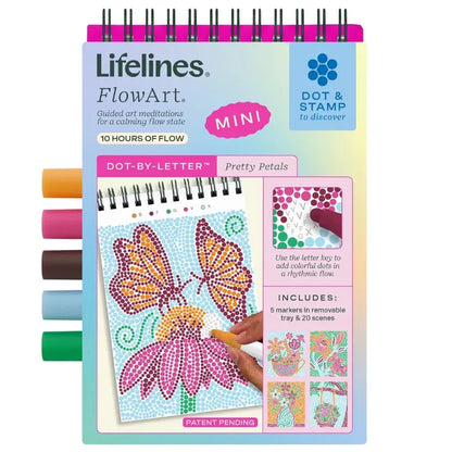 Lifelines Coloring & Painting Kits FlowArt Mini Single Pretty Petals