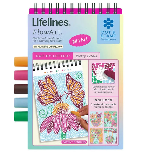 Lifelines Coloring & Painting Kits FlowArt Mini Single Pretty Petals