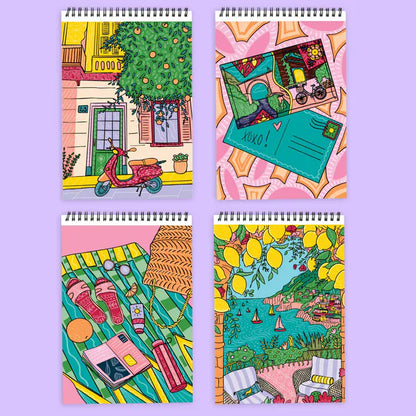 Lifelines Coloring & Painting Kits FlowArt: Scented Color-to-Reveal - Citrus Coastlines