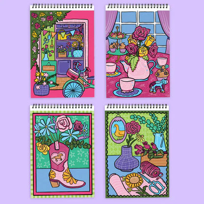 Lifelines Coloring & Painting Kits FlowArt: Scented Color-to-Reveal Fragrant Blooms
