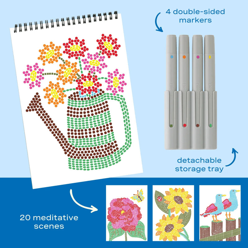 Lifelines Coloring & Painting Kits FlowArt: Stamp-by-Shape - Secret Garden