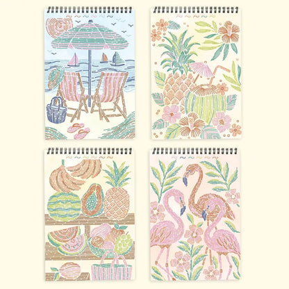 Lifelines Coloring & Painting Kits FlowArt: Trace-by-Line - Tropical Paradise