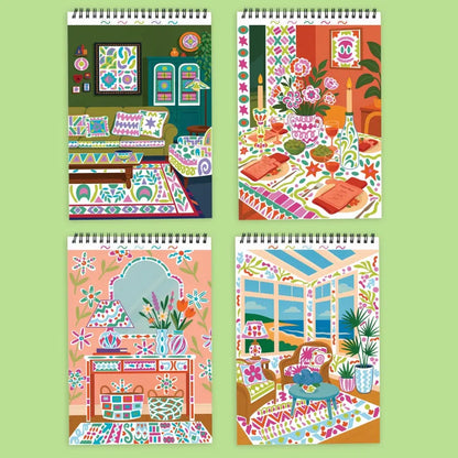 Lifelines Coloring & Painting Kits FlowArt: Trace-to-Doodle Style Your Space