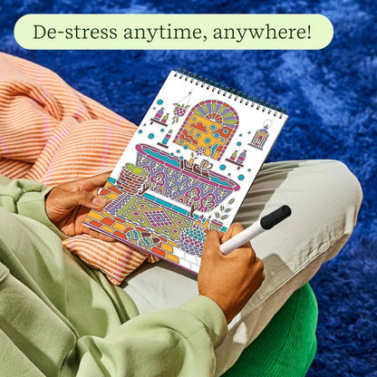 Lifelines Coloring & Painting Kits FlowArt: Trace Within - Peaceful Pause