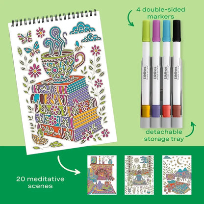 Lifelines Coloring & Painting Kits FlowArt: Trace Within - Peaceful Pause