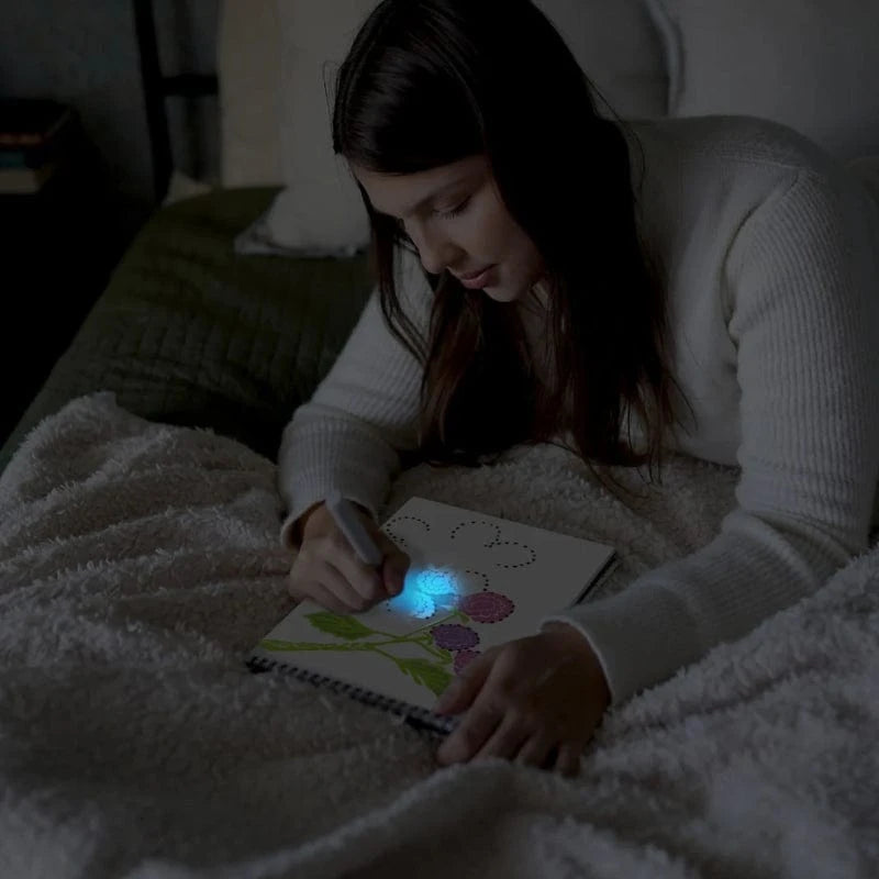 Lifelines Coloring & Painting Kits FlowArt UV Art - Flowers & Foliage