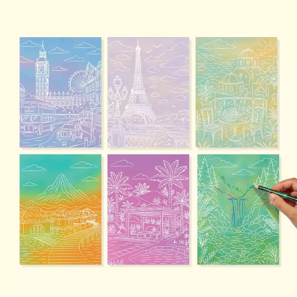 Lifelines Coloring & Painting Kits Tracing Art Pads with Colored Pencils