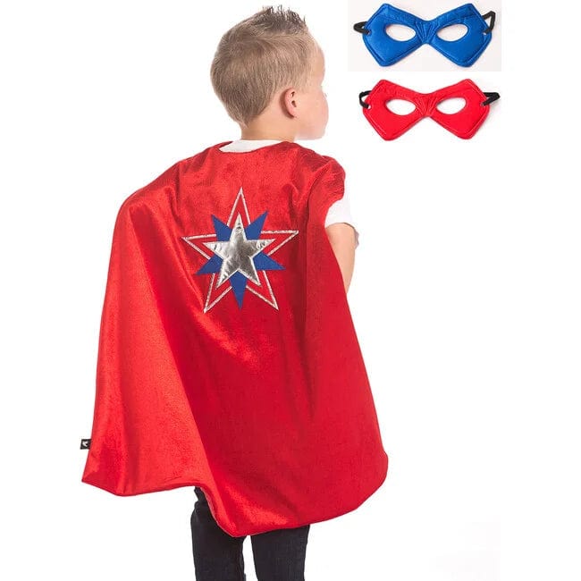 Little Adventures Dress Up Outfits Default American Hero Cape with Mask