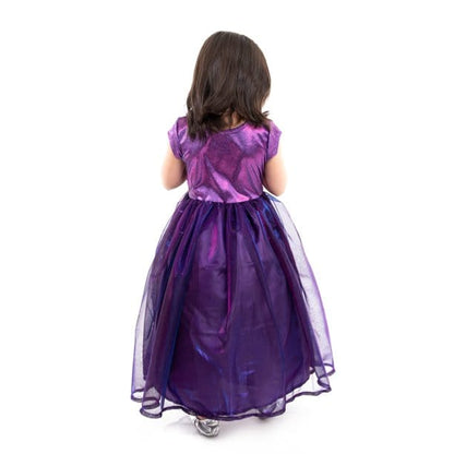 Little Adventures Dress Up Outfits Purple Ice Princess Dress - Size M (3-5 yrs)