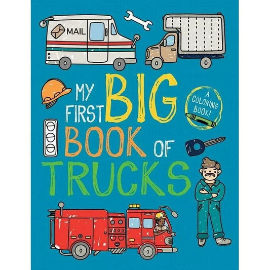 Little Bee Books Coloring & Painting Books My First Big Book Of Trucks Coloring Book