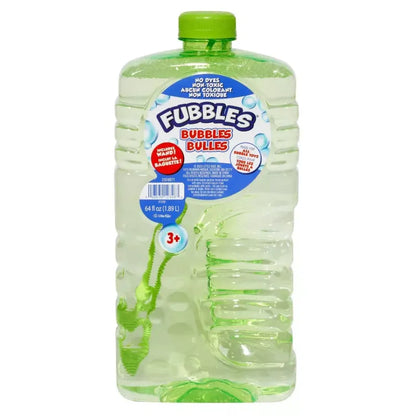 Little Kids Inc. Bubbles Fubbles Bubble Solution 64oz (Assorted Colors)