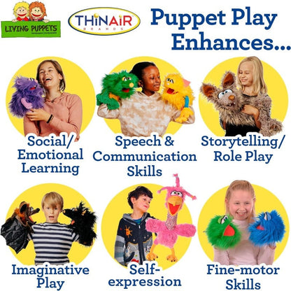 Living Puppets Hand Puppets Default Cammy Pink Chameleon Puppet
