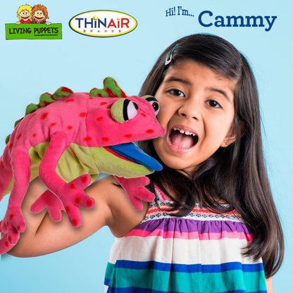 Living Puppets Hand Puppets Default Cammy Pink Chameleon Puppet