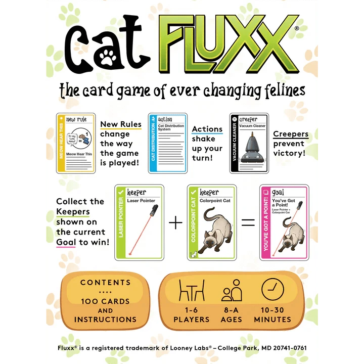 Looney Labs Card Games Cat Fluxx