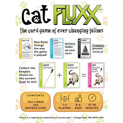 Looney Labs Card Games Cat Fluxx