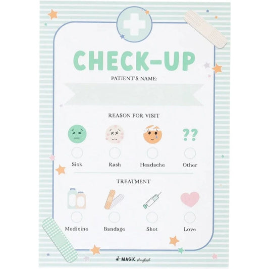 Magic Playbook Pretend Play Default Check-Up Notepad