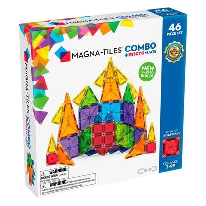 Magna-Tiles Construction Default Magna-Tiles + MicroMags Combo 46 piece Set