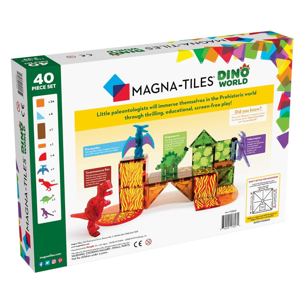 Magna-Tiles Construction Magna-Tiles: Dino World Volcano 40 Piece Set