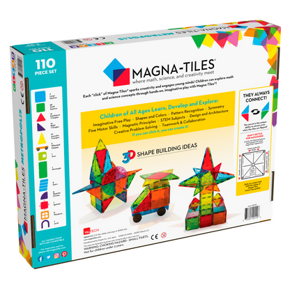 Magna-Tiles Construction Magna-Tiles - Metropolis 110 pc Set