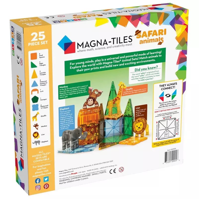 Magna-Tiles Construction Magna-Tiles: Safari Animals