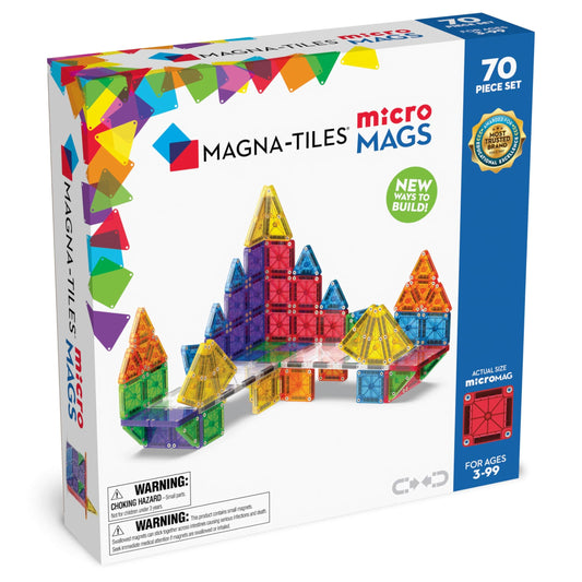 Magna-Tiles Magnetic Building Sets Default Magna-Tiles: MicroMags 70 Piece Set