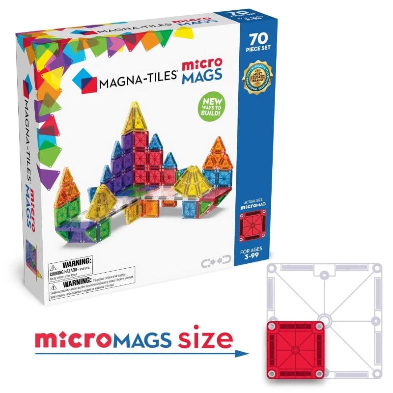 Magna-Tiles Magnetic Building Sets Default Magna-Tiles: MicroMags 70 Piece Set