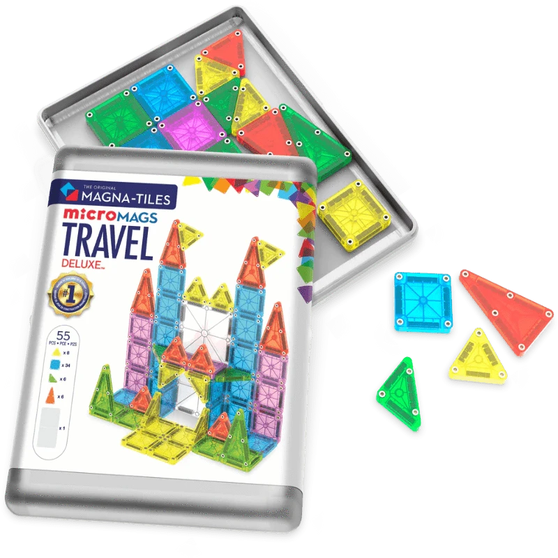 Magna-Tiles Magnetic Building Sets Magna-Tiles: Micro Mags Travel Set Deluxe