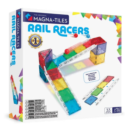 Magna-Tiles Magnetic Building Sets Magna-Tiles: Rail Racers 33 Piece Set