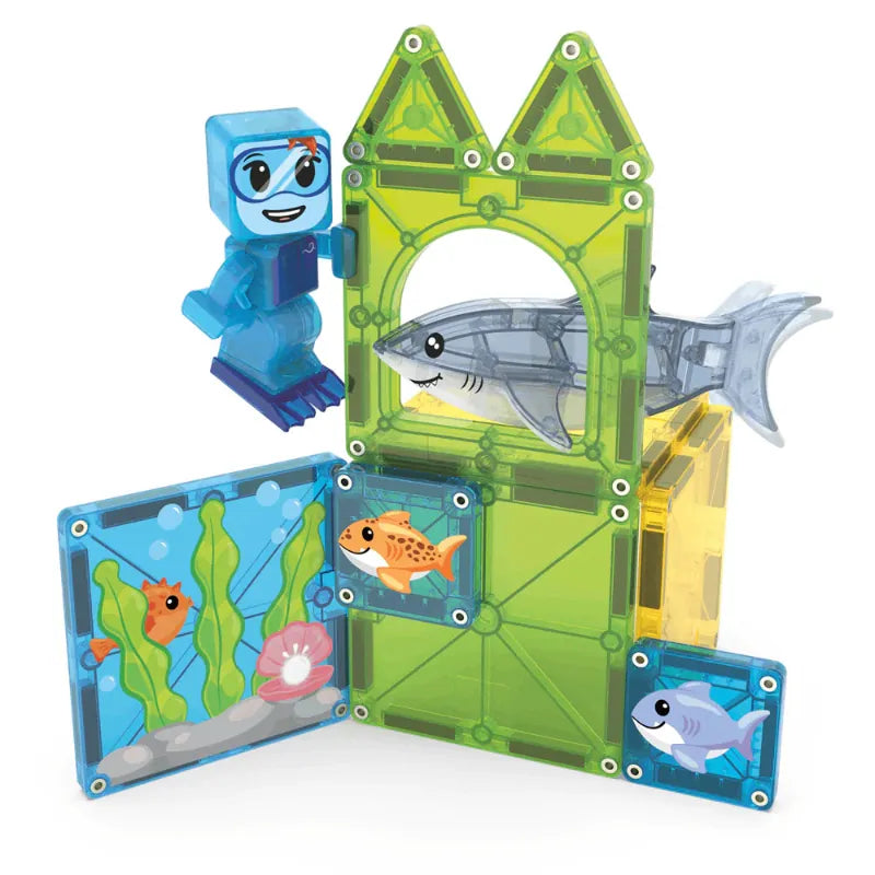 Magna-Tiles Magnetic Building Sets Magna-Tiles: Shark Dive