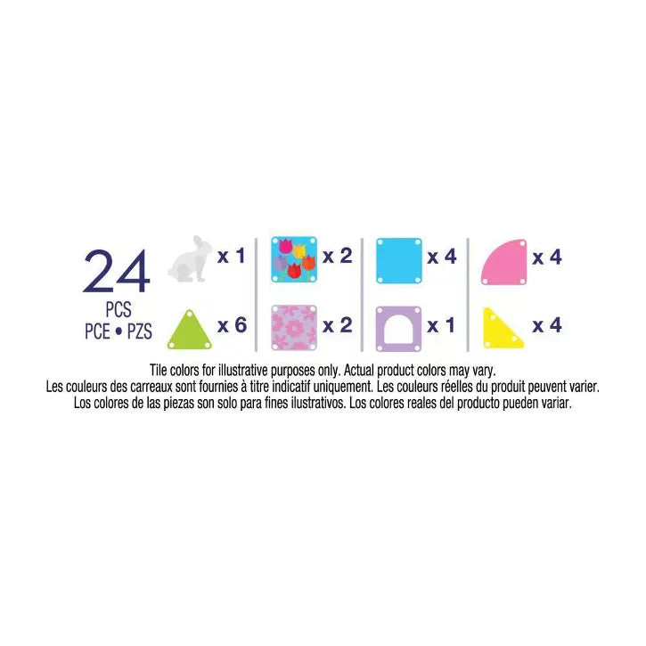 Magna-Tiles Magnetic Building Sets Magna-Tiles: Spring Garden