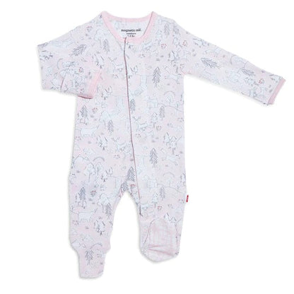 Magnetic Me Infant Clothing Magnetic Me Footie Blossom Hollow