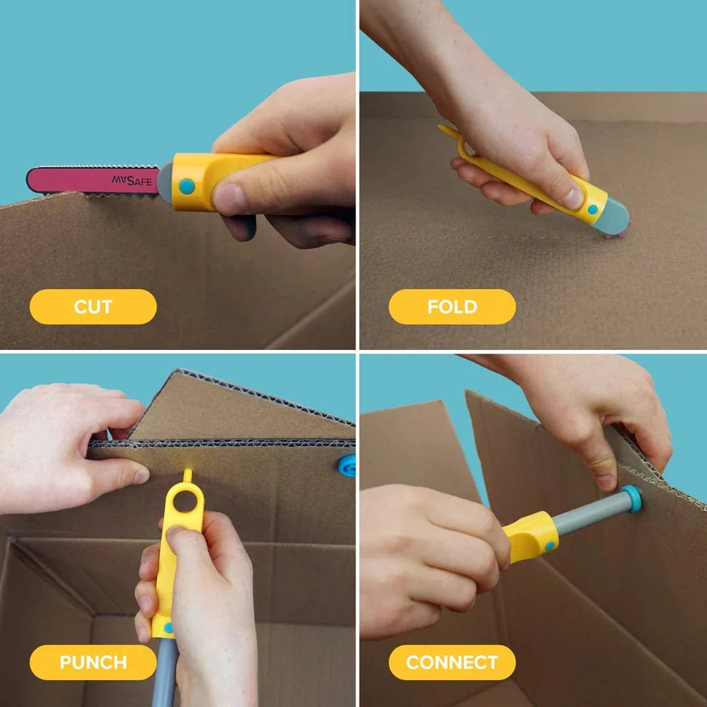 Makedo Construction HOLIDAY Makedo Discover Cardboard Construction Kit