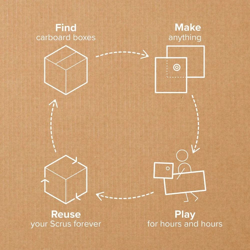 Makedo Construction HOLIDAY Makedo Discover Cardboard Construction Kit