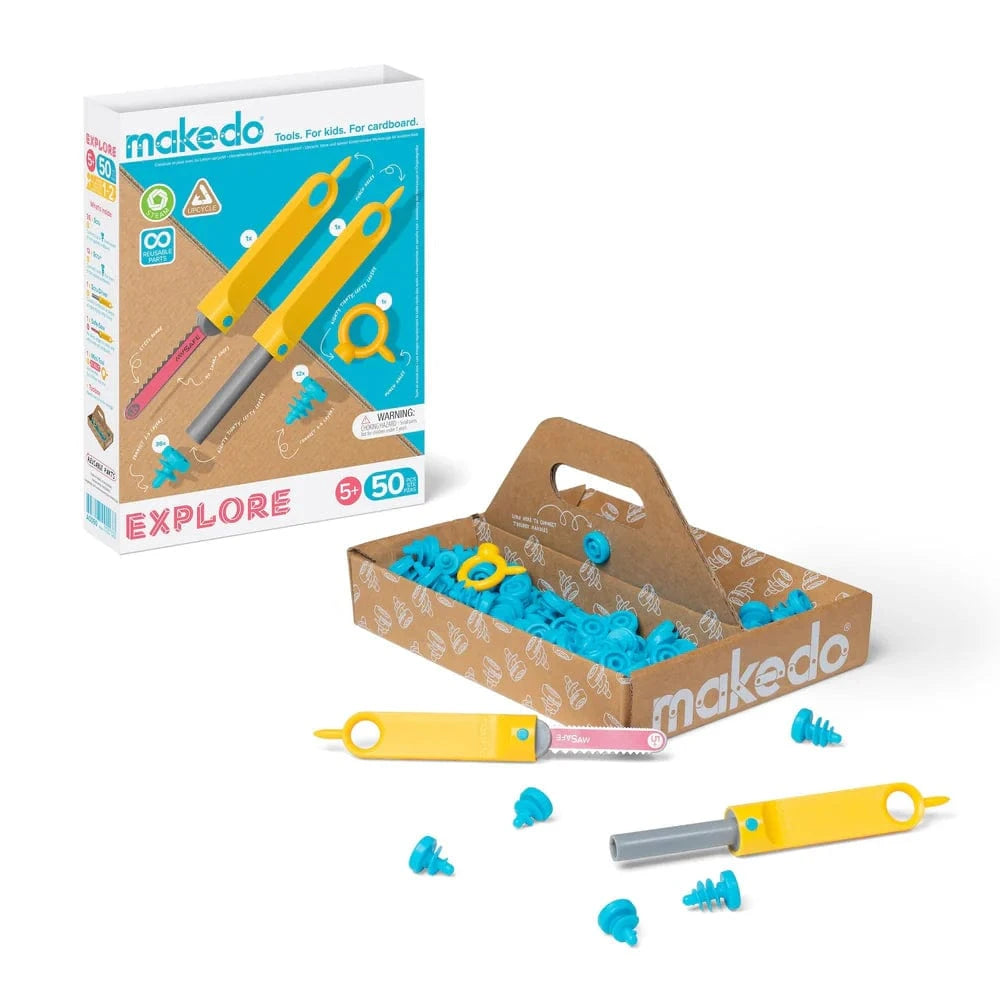 Makedo Construction HOLIDAY Makedo Explore Cardboard Construction Kit
