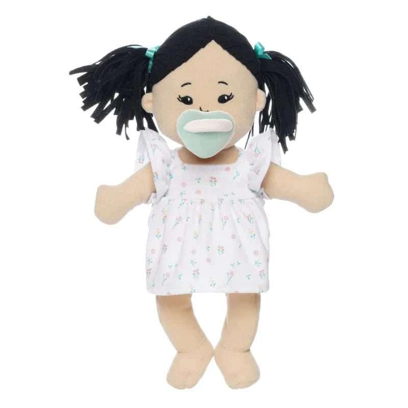 Manhattan Toy Dolls Default Love, Stella - Light Beige Doll with Black Pigtails