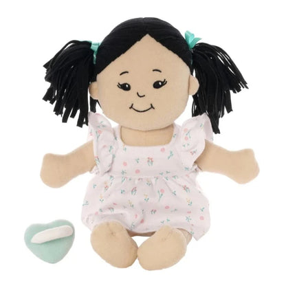 Manhattan Toy Dolls Default Love, Stella - Light Beige Doll with Black Pigtails