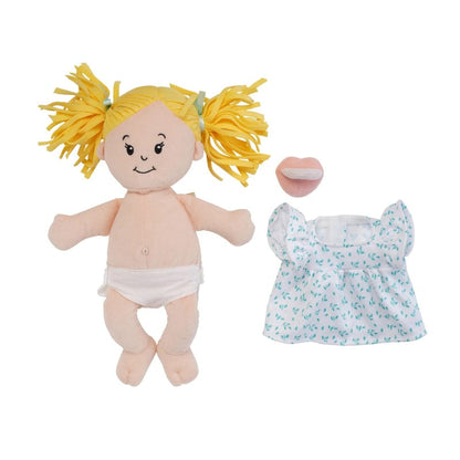Manhattan Toy Dolls Default Love, Stella - Peach Doll with Blonde Pigtails
