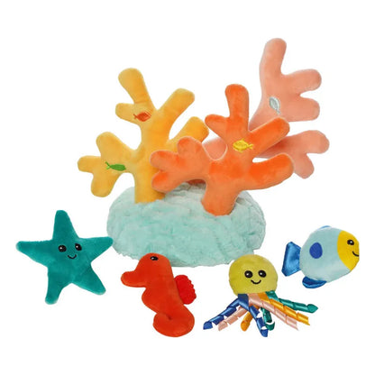 Manhattan Toy Infant Sensory Toys Coral Crew Magnetic Matchers
