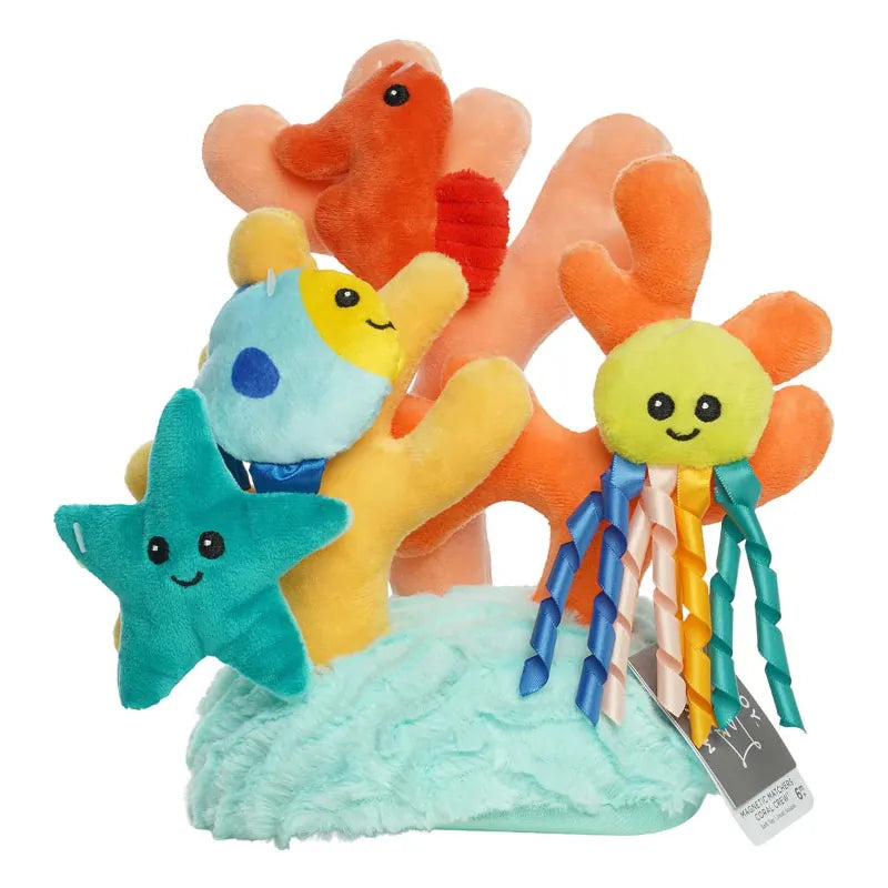 Manhattan Toy Infant Sensory Toys Coral Crew Magnetic Matchers