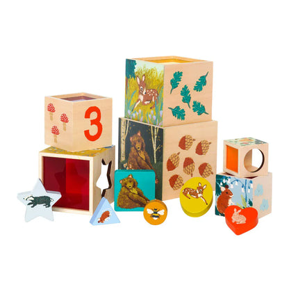 Manhattan Toy Stack and Nest Toys Default Enchanted Forest Stacking Blocks
