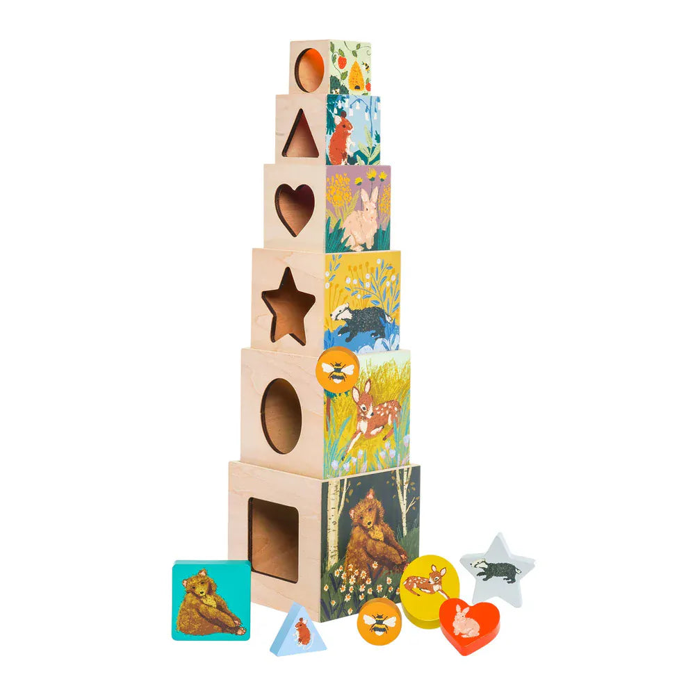 Manhattan Toy Stack and Nest Toys Default Enchanted Forest Stacking Blocks