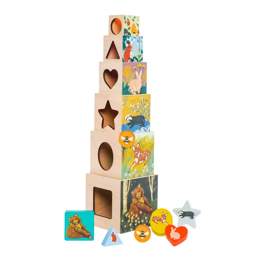 Manhattan Toy Stack and Nest Toys Default Enchanted Forest Stacking Blocks