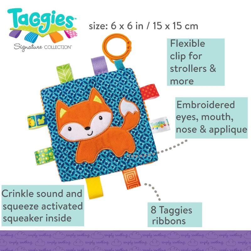 Mary Meyer Infant Clip on Toys Default Taggies Crinkle Me Fox