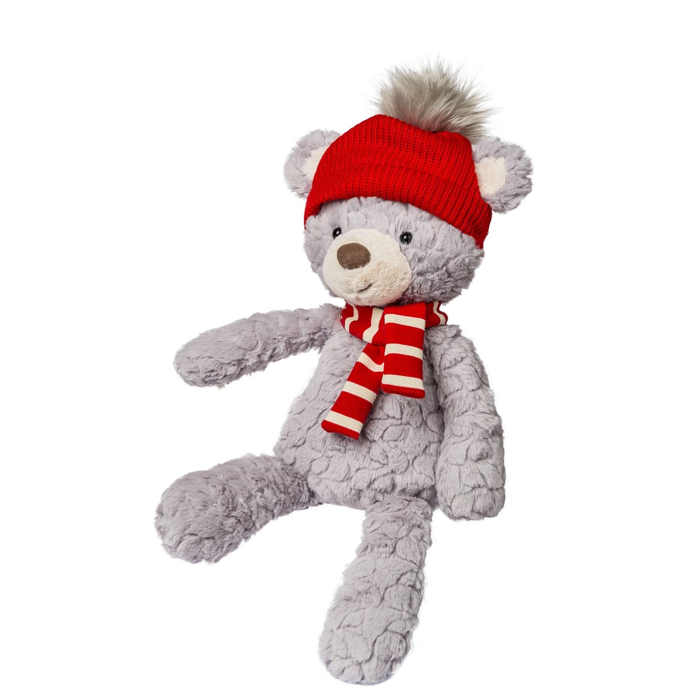 Mary Meyer Plush Holiday Putty Bundle Up Teddy