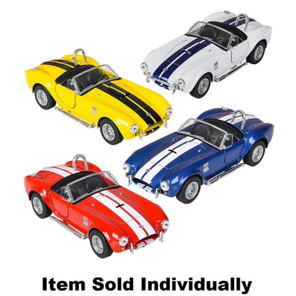 Master Toys Pullback Vehicles Die Cast 1965 Shelby Cobra Pullback (Assorted Colors)