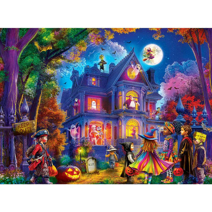 MasterPieces 100 Piece Puzzles Trick or Treat 100 Piece Glow in the Dark Puzzle