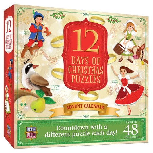 MasterPieces Advent Calendar Default 12 Days of Christmas Puzzles Advent Calendar